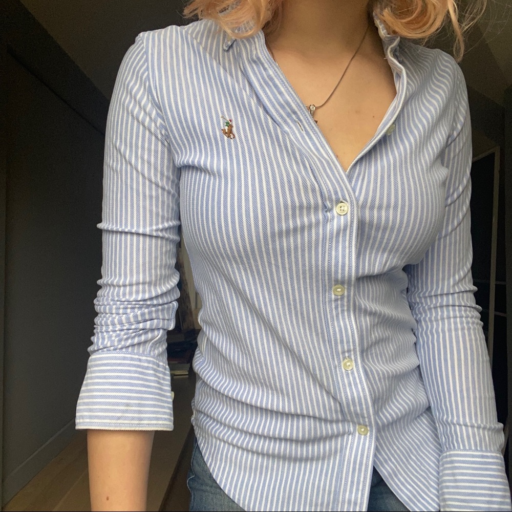 Ralph Lauren Oxford Knit Button Up